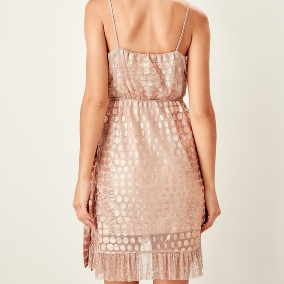 🆕Bronze Ruffle Dress - Picture 4 of 4